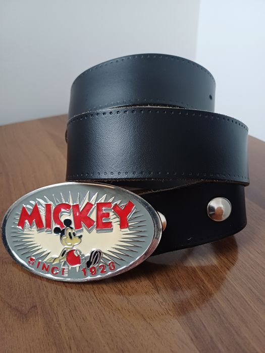 Ремень MICKEY MOUSE ( эмаль, натур.кожа) оригинал Англия М