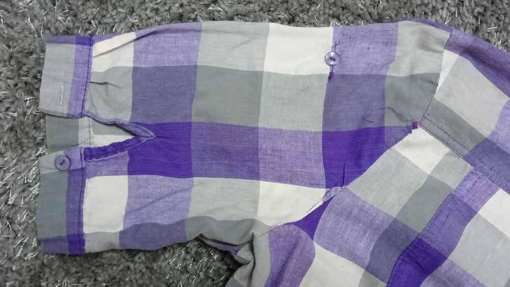 Koszula tunika bawełniana letnia krata krótki rękaw r.40/L
L / 40 / 12