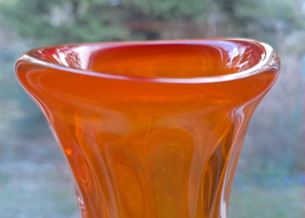 Wazon ananas HSG Ząbkowice Drost szkło PRL