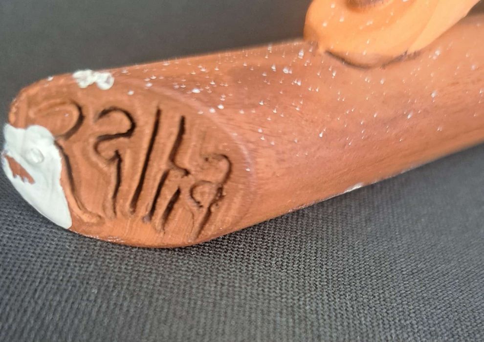 Cristo em barro do artista Ralha