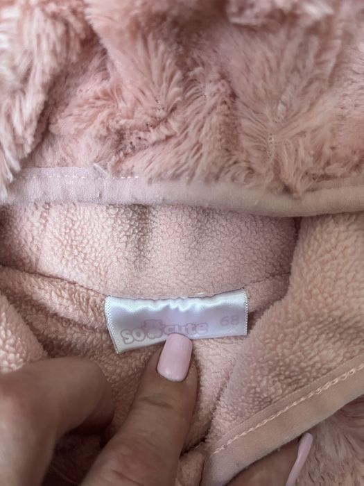 Теплий комбінезон на 3-6 місяців з шапкою