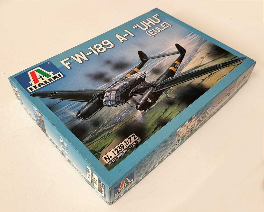 Italieri_FW-189 A-1 “UHU” (Eule). Esc.1:72. Completo e como novo.