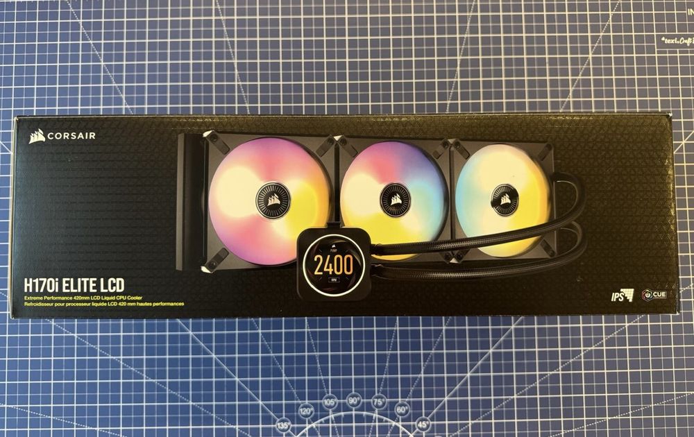 Chłodzenie wodne Corsair h170 elite lcd