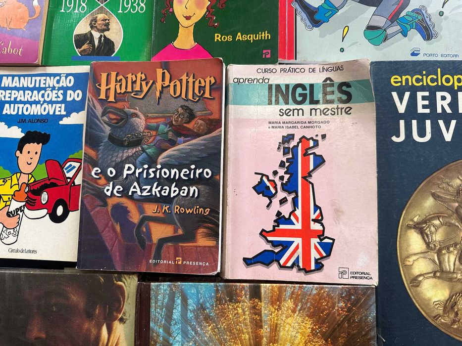 Lote de 13 livros variados — infantis, juvenis e enciclopédias
