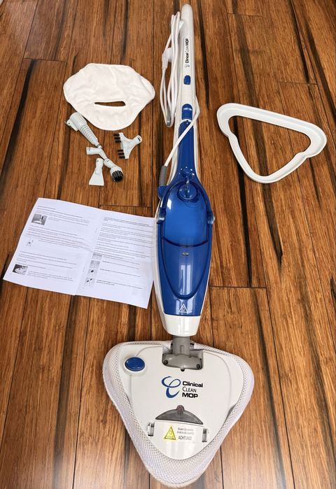 Mop parowy, plus akcesoria, karton i instukcja