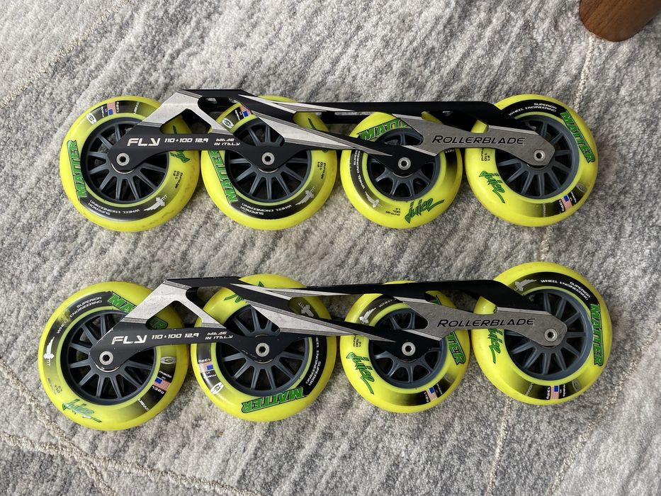 Szyny rolki do jazdy szybkiej Rollerblade FLY koła Matter Juice F1 110