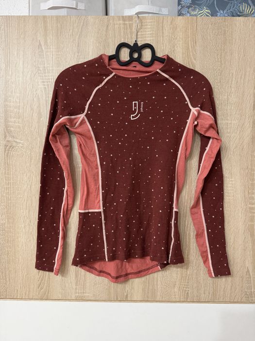 Bluzka Johaug S 100% merino wool merynos logowana