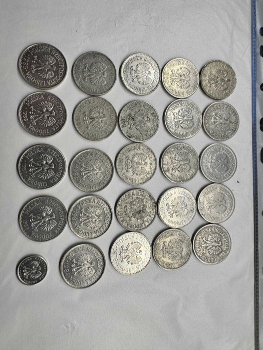 Monety 1 zł komplet 24 sztuki od 1929 do 1989