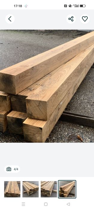 Kantówki dębowe 8/8/10/10/12/12/14/14-2,5m