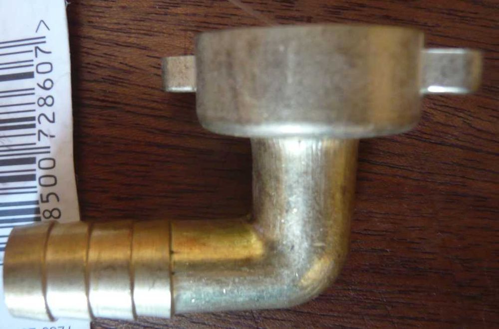 Cotovelo latão 3/4" a 1/2"