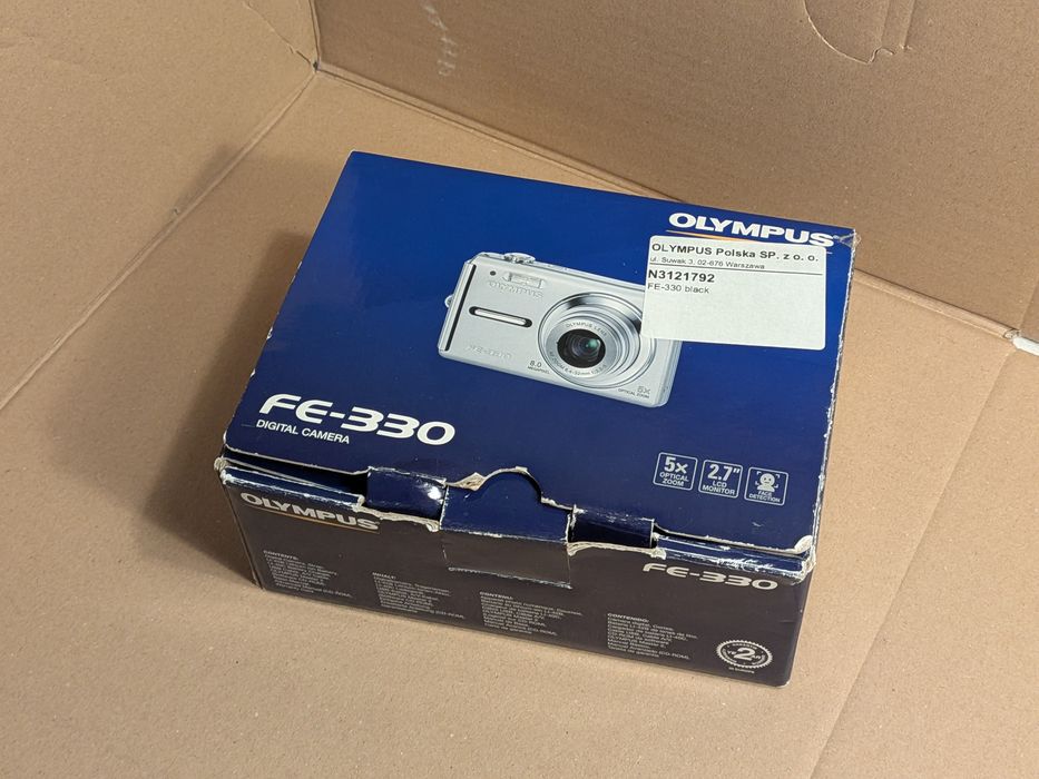 Cyfrówka Retro / Y2K: Olympus FE-330 | Stan Idealny | Serwisowany | Pełen Komplet w Pudełku!