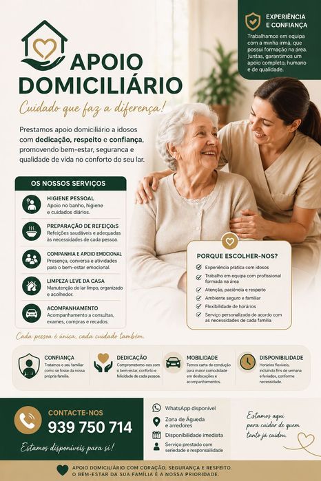 Oferta de apoio domiciliário