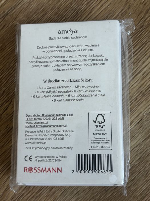 Karty amo'ya do odnalezienia połączenia z ciałem Nowe Rossmann