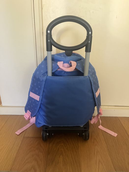 Mochila Trolley e estojo conjunto criança