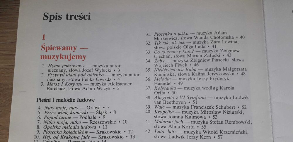 Podręcznik Muzyka klasa 4 SP, wydanie 1994, stan bardzo dobry