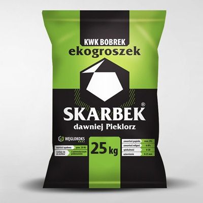 węgiel groszek standard 5-25 Skarbek BOBREK 28 MJ worek 25 kg opał
