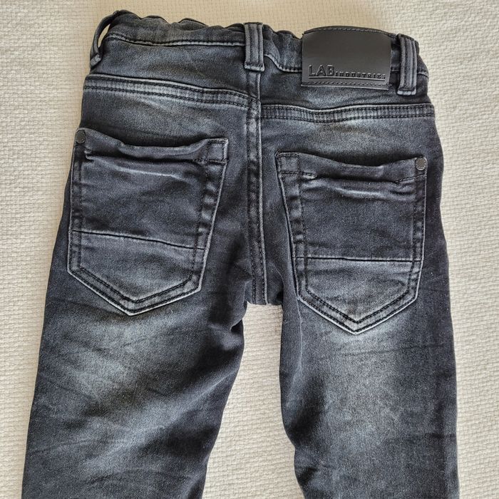 Spodnie jeans skinny lab industries kappahl 98 czarne szare