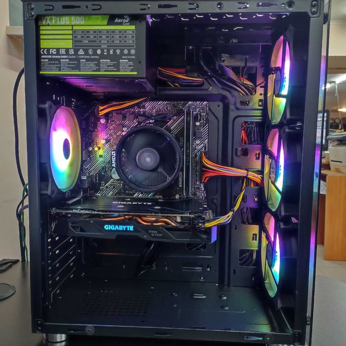 Компютер Новый Ryzen 5 3600, 16GB DDR4, Gigabyte RX 480, SSD 512GB m2