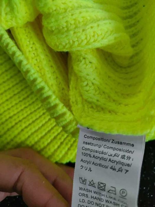 Limonkowy sweter rozm. XS/34