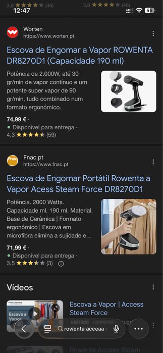 Rowenta Access Steam Force - NOVA - *PVP +/- 70€*