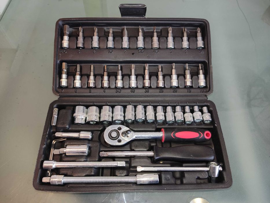 Набор инструментов Wrench Socket Set New Tools 46 предметов в кейсе