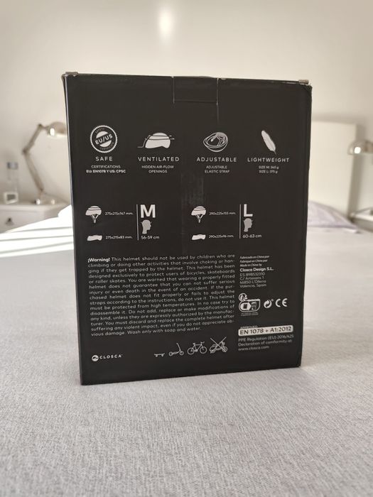 Capacete dobrável closca novo