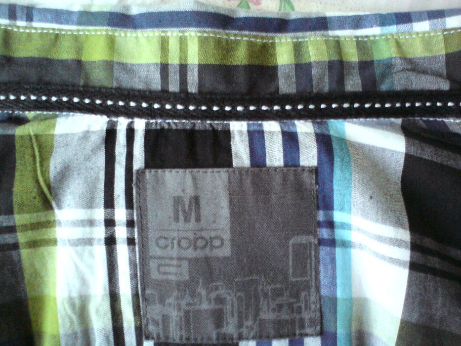 Koszula męska Cropp, casual, krata, pasy, krótki rękaw, rozmiar M, BDB