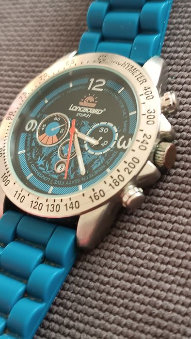 Zegarek Longboard Stories Atlas for Men 45 mm sprawny niebieski