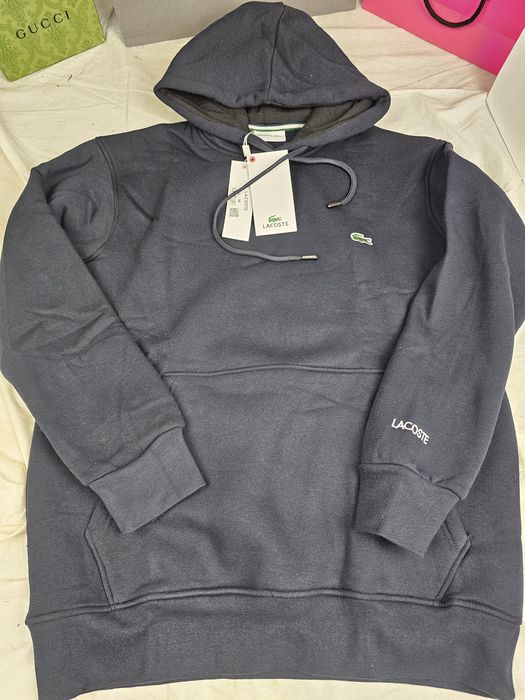 Bluza męska kaptur Lacoste maly znaczek  logowane premium