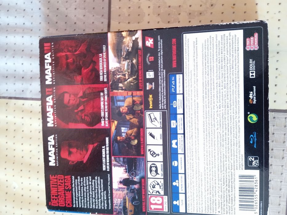 Гра Mafia trilogy на пс 4