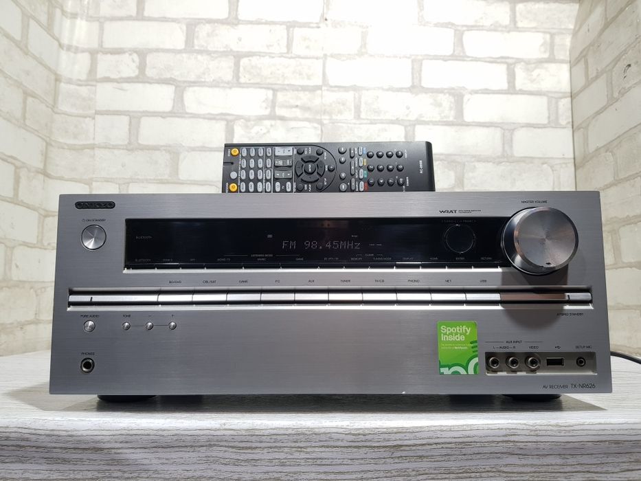 7.2 AV ресивер ONKYO TX-NR626,*7x160 Вт, Wi-Fi, Bluetooth, HDMI, USB