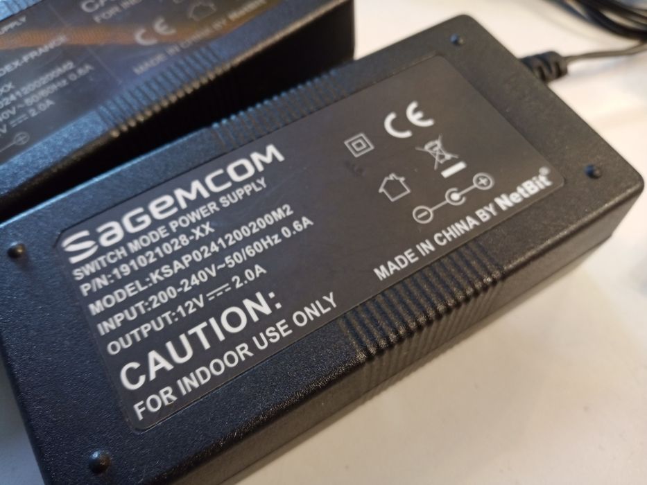 Zasilacz 12v 2A Sagemcom dekoder LED kamera zabawka router modem
