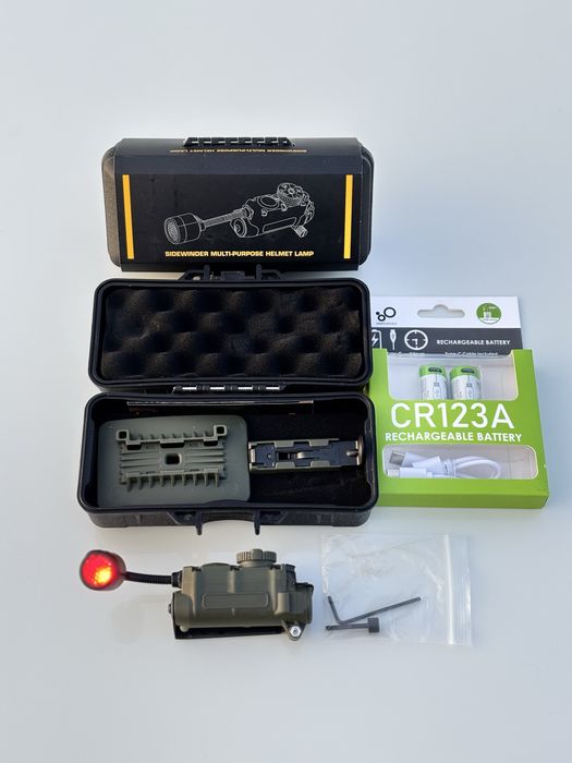 Тактичний нашоломний фонарик Sidewinder