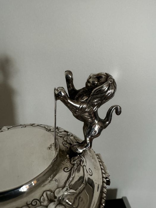 Jarro de Cristal com prata (casquinha)