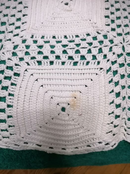 Colcha antiga de renda