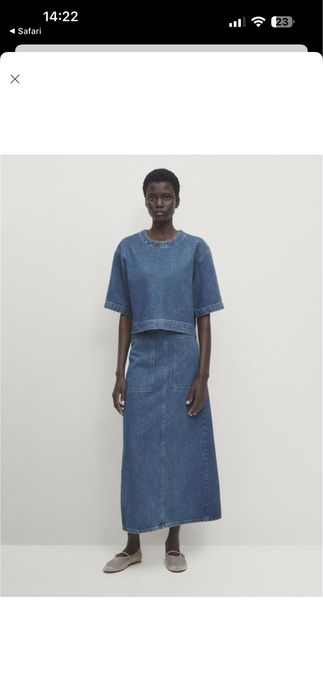 Джинсова спідниця Massimo Dutti