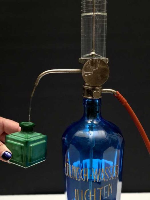 UNIKAT Szklany dozownik do wody kolońskiej lata 30-te Kölnisch Wasser