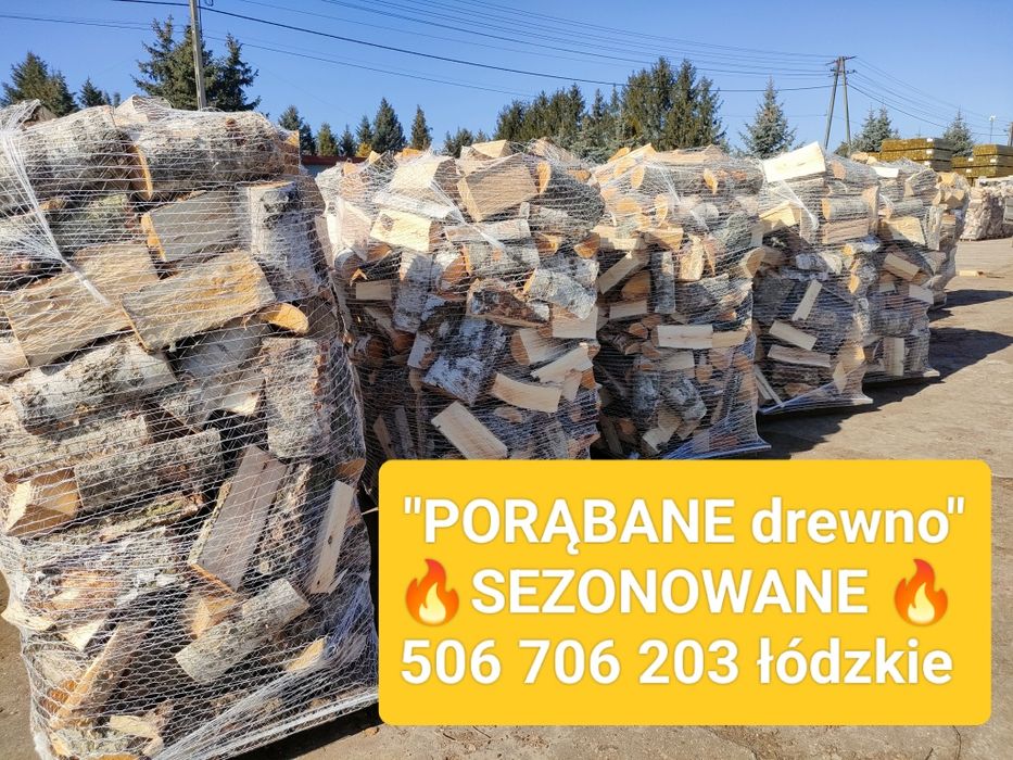 SUCHE Drewno kominkowe opałowe  Poddębice Dalików Truskawiec Łęczyca