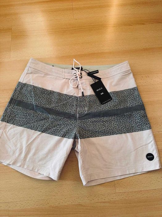 Calção de banho masculino, novos, marca RVCA