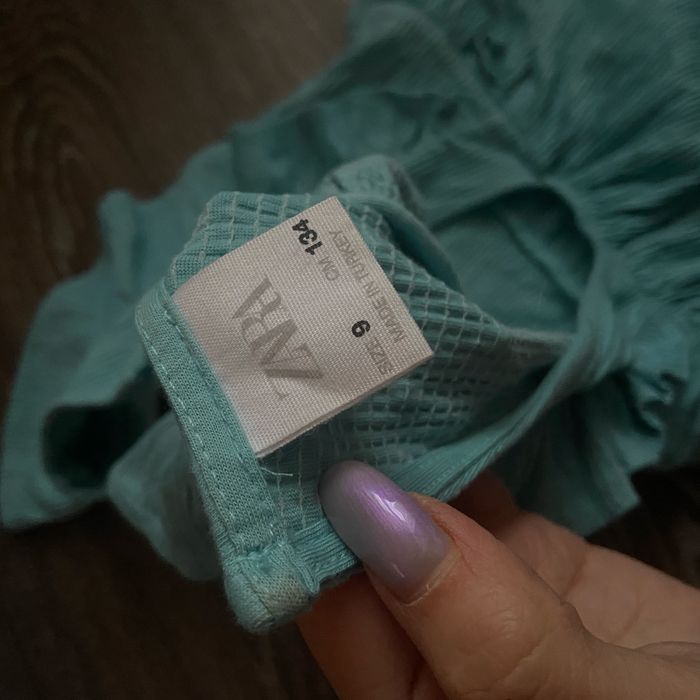 ZARA 134 сукня блакитно бірюзова на дівчинку