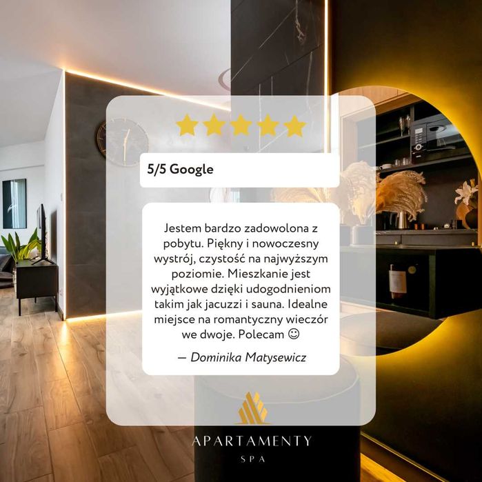 Romantyczny Ekskluzywny Apartament z własną sauną i jacuzzi