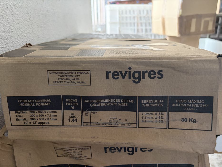 Tijoleira gres porcelanico 15m2