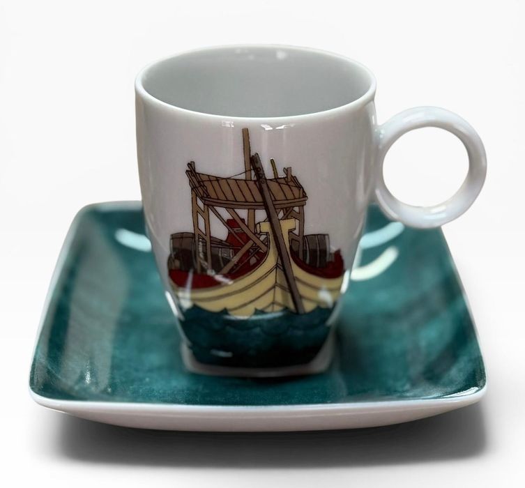 Conjunto 4 Chávenas Café Vista Alegre - "Alma do Porto"