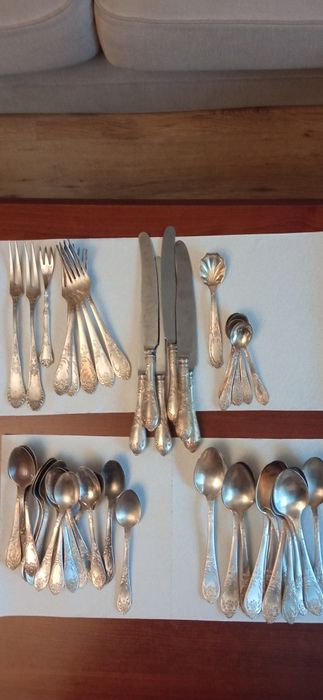 Sztućce posrebrzane