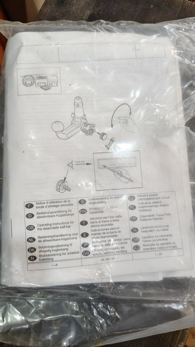 Westfalia bola de reboque com encaixe e chave