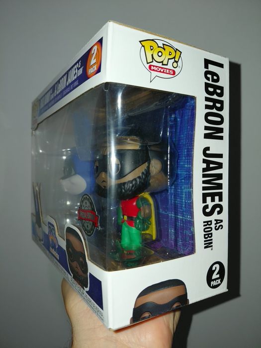 Funko Pop Movies Space Jam a New Legacy Bugs Bunny as Batman and LeBron James as Robin
