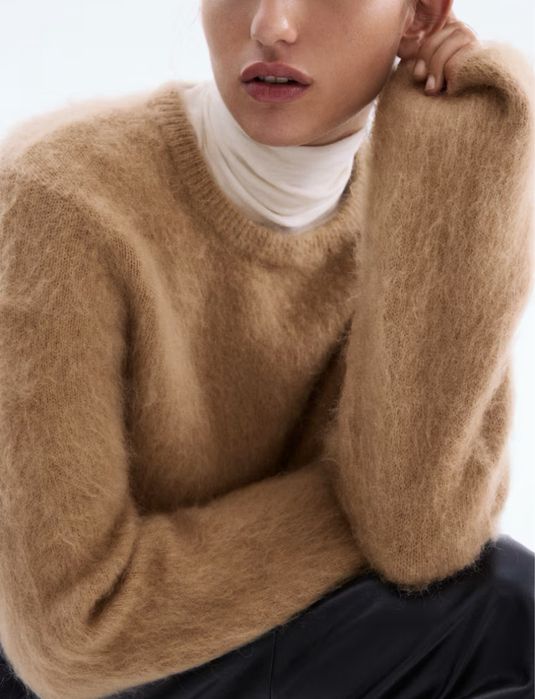 H&M светр на основі мохеру та вовни  premium selection розмір xs