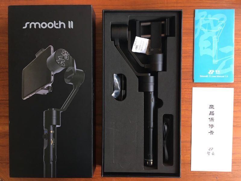 Estabilizador 3 eixos zhiyun smooth 2 novo faz rotação 360graus