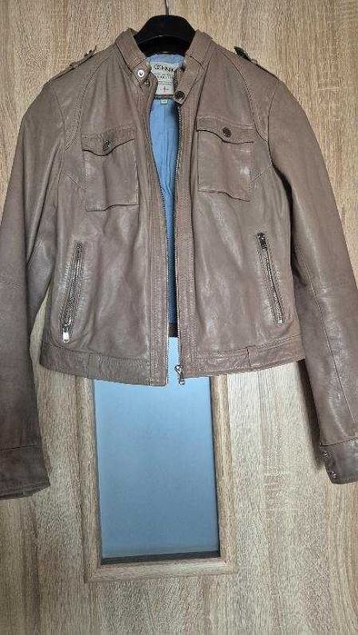 Kurtka skórzana /beż/