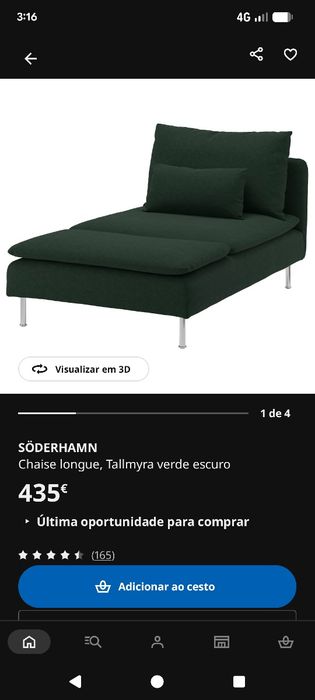 Capa  Chaise Longue Soderhamn Ikea
